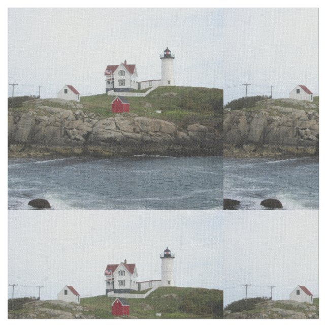 Nubble Light Maine Distance Fabric (Close Up)