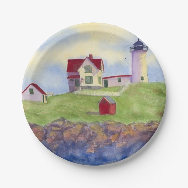 Nubble Light Paper Plate (Front)