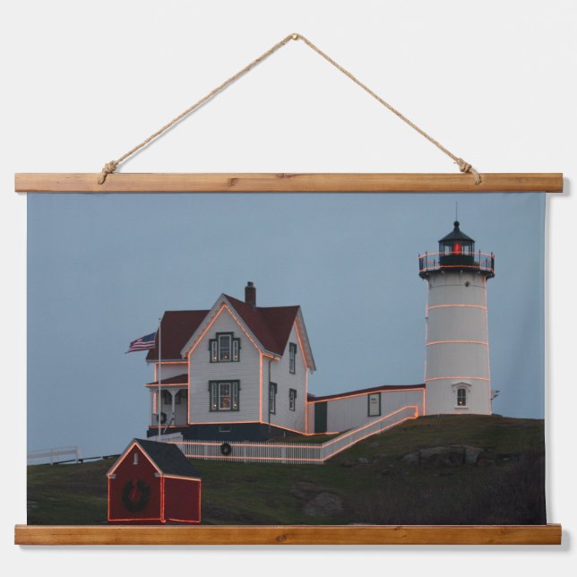 Nubble Light Wood Topped Wall Tapestry (Front)