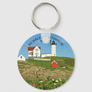 Nubble Lighthouse, Cape Neddick Maine Key Ring