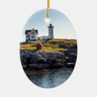 Nubble Lighthouse Ceramic Ornament