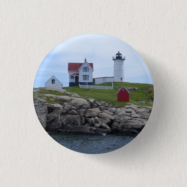 Nubble Lighthouse - Maine 3 Cm Round Badge (Front)