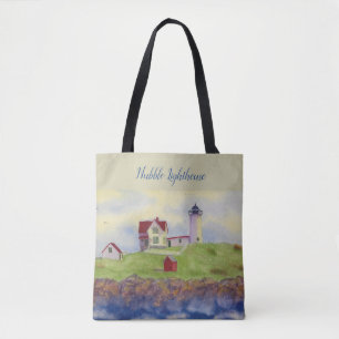 Nubble Lighthouse Maine, Cape Neddick, York Maine Tote Bag
