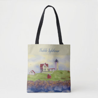 Nubble Lighthouse Maine, Cape Neddick, York Maine  Tote Bag