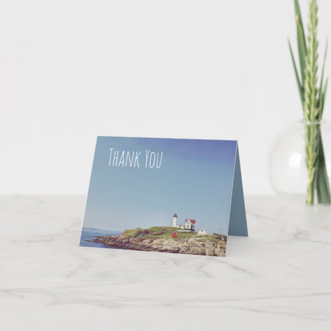 Nubble Lighthouse Thank You Card (Front)