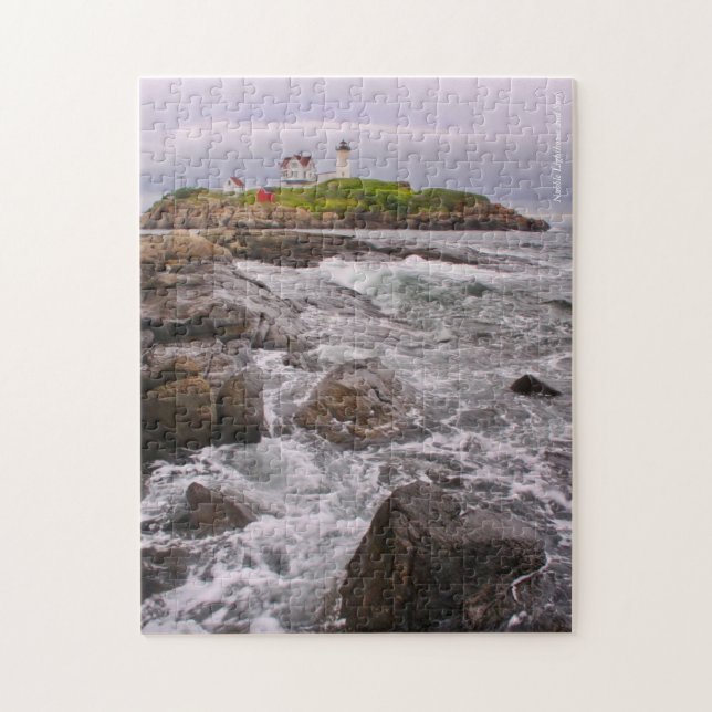 Nubble Lighthouse York, Maine Jigsaw Puzzle (Vertical)