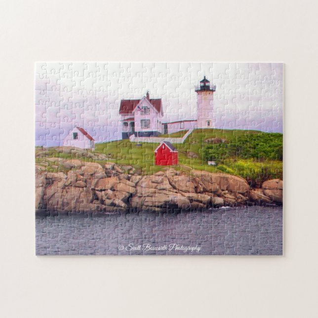 Nubble Lighthouse - York, Maine Jigsaw Puzzle (Horizontal)