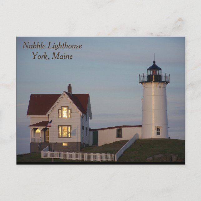 Nubble Lighthouse, York, Maine Postcard (Front)