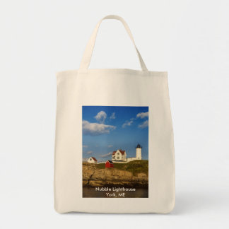 Nubble Lighthouse York, ME Tote Bag