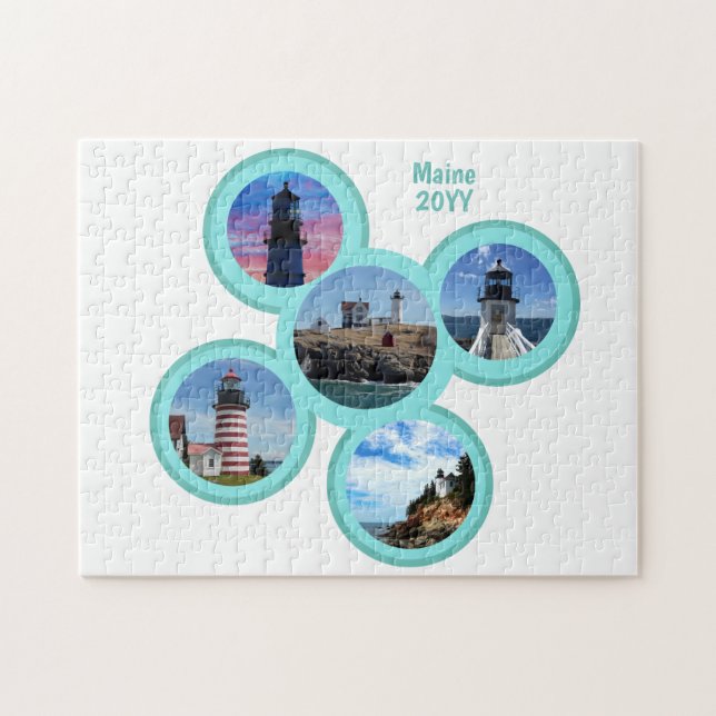 Nubble Portland Quoddy Marshall Bass Maine Light Jigsaw Puzzle (Horizontal)