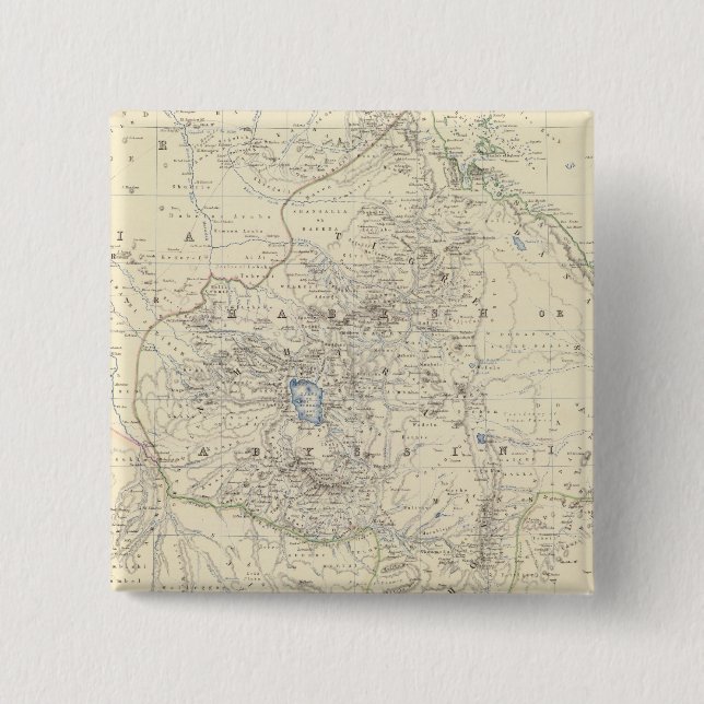 Nubia, Abyssinia 15 Cm Square Badge (Front)