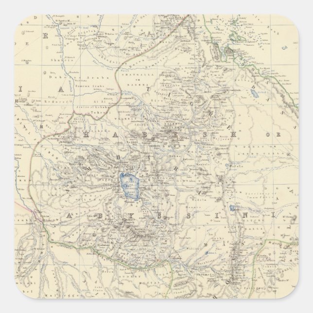 Nubia, Abyssinia Square Sticker (Front)