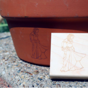 Nubian Belly Dancer Goddess Rubber Stamp
