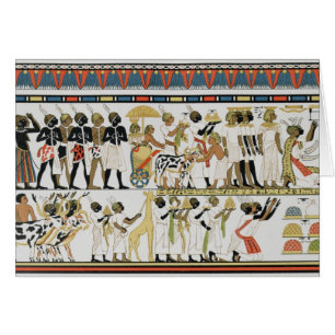 Nubian chiefs bringing presents