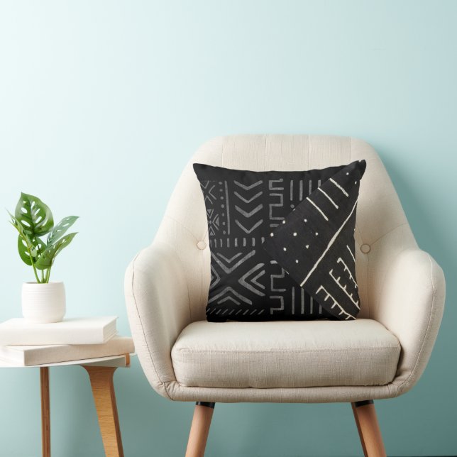 Nubian Geometric Mud Cloth Prints Cushion (Chair)