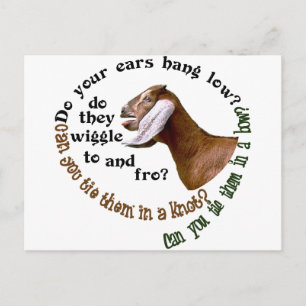 NUBIAN GOAT - FROM YOUR EARS HANG LOW? POSTCARD