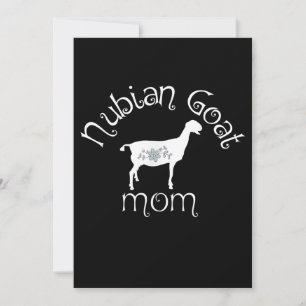 Nubian Goat Mum Gift Invitation