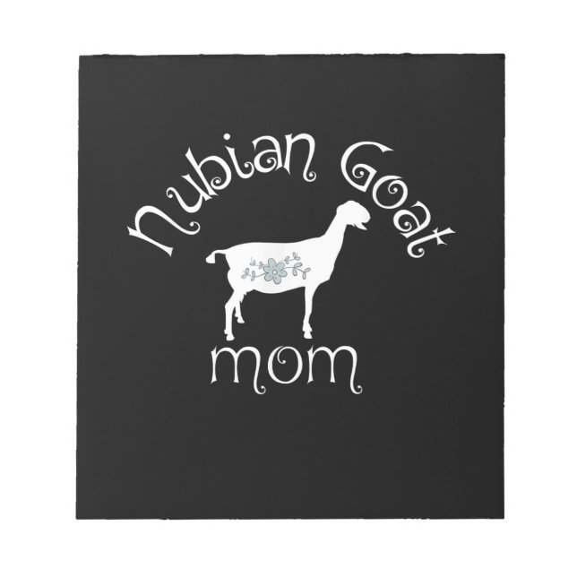 Nubian Goat Mum Gift Notepad (Front)