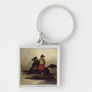 Nubian Horseman at the Gallop Key Ring