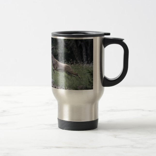 Nubian Ibex Travel Mug (Right)