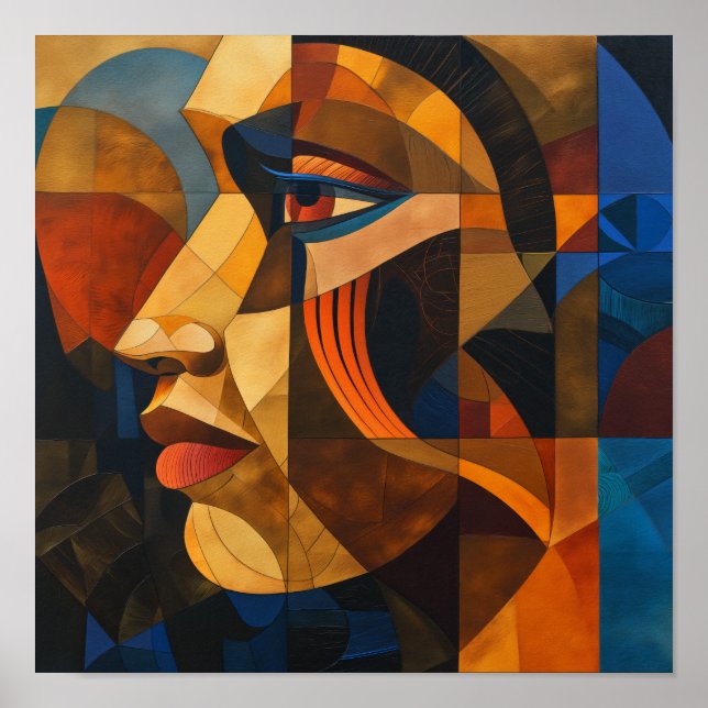 Nubian Nuance: A Mosaic of Majesty Poster (Front)