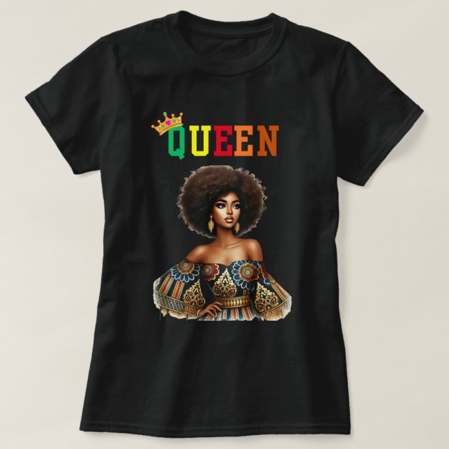 Nubian Queen: Classy Women's T-Shirt (Design Front)