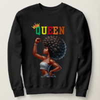 Nubian Queen: Might Women's sweatshirt