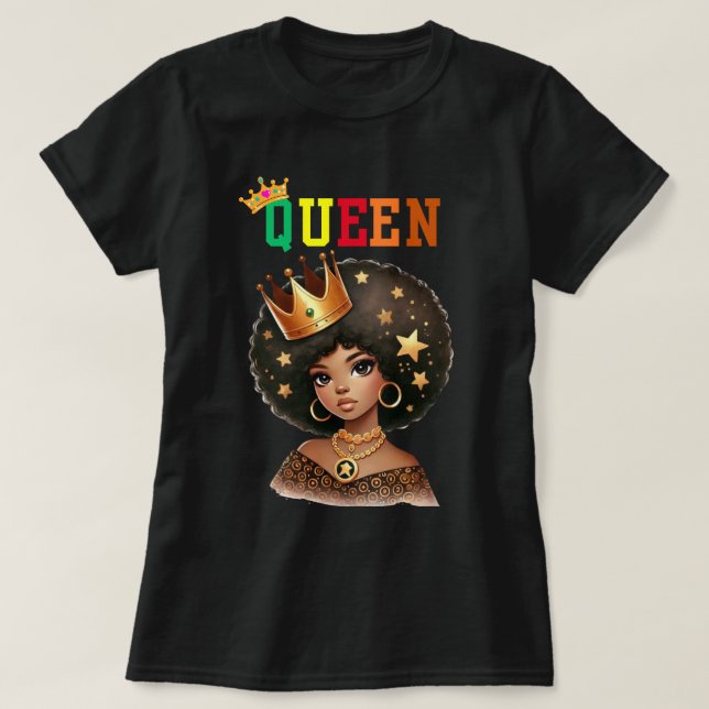 Nubian Queen: Royalty Women's T-Shirt (Design Front)