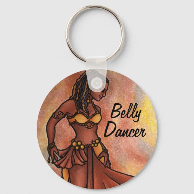 Nubian Sister Belly Dancer Key Chain (Front)