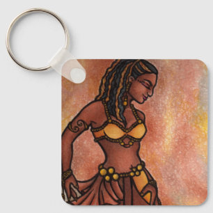 Nubian Sister Belly Dancer Key Ring