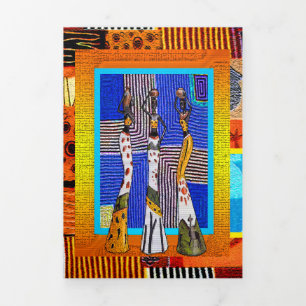 Nubian Tri-Fold Card