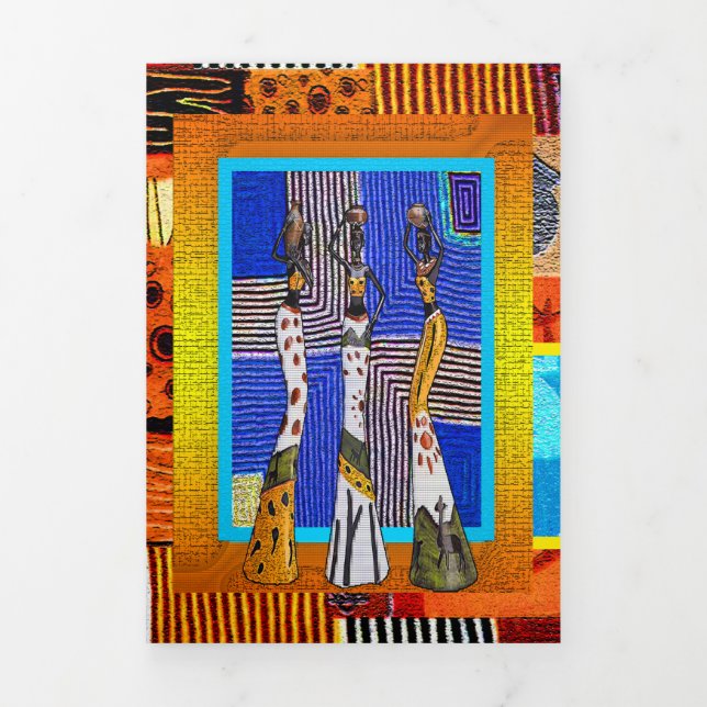 Nubian Tri-Fold Card (Cover)