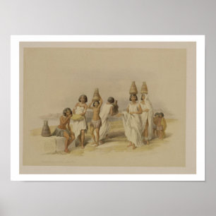 Nubian Women at Kortie on the Nile, from "Egypt an Poster