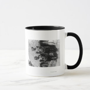 Nubian Women Standing in front of Hut Photograph Mug