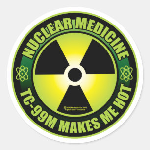 Nuc Med Tech Classic Round Sticker