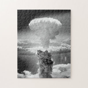 Nuclear Atomic Bomb Mushroom Cloud Jigsaw Puzzle