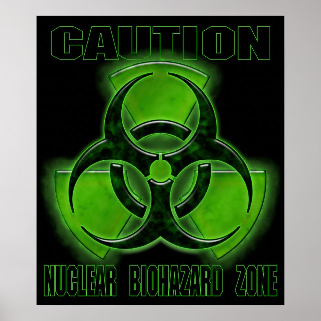 Nuclear Biohazard Caution Sign (Front)