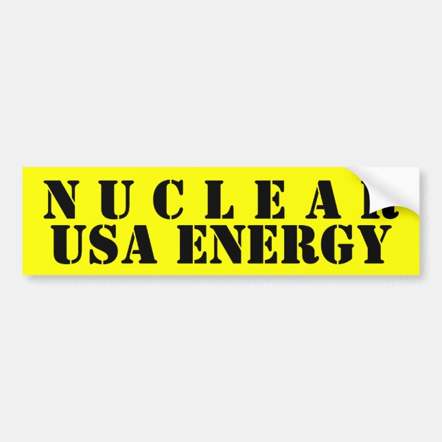 NUCLEAR BUMPER STICKER (Front)