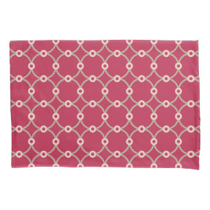 Nuclear Connectivity - magenta - seamless pattern Pillowcase