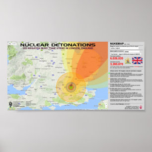 Nuclear Detonations - England Poster