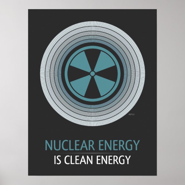 Nuclear Energy Is Clean Energy Poster (Front)