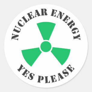 Nuclear Energy, Yes Please, Nuclear Power Classic Round Sticker