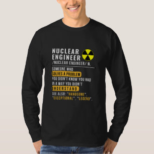 Nuclear Engineer Definition Funny Shirt