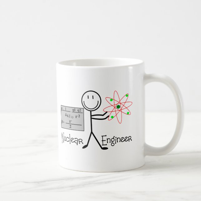 Nuclear Engineer Gifts--Stick People Humour Coffee Mug (Right)