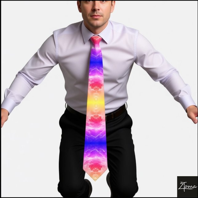 nuclear explosion ful Neck Tie (Creator Uploaded)