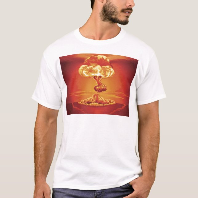 Nuclear explosion mushroom cloud T-Shirt (Front)