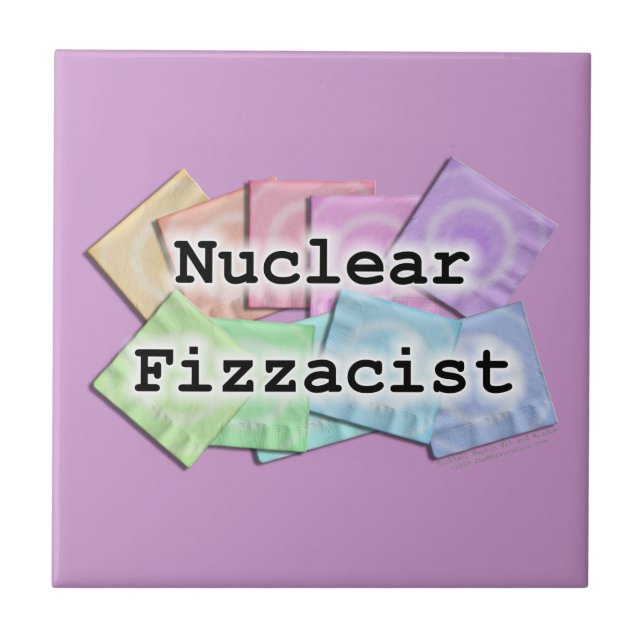 Nuclear Fizzacist Bartender Coaster Tile (Front)