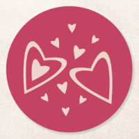 Nuclear Hearts - magenta red - image.