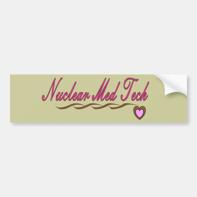 Nuclear Med Tech Gifts Bumper Sticker (Front)