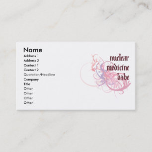 Nuclear Medicine Babe Business Card